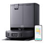 EUFY X10 Pro Omni Robot Aspirador y Fregasuelos Automático, Negro, Estación Base con Autovaciado 2.5L y Autolavado 3L, 8000Pa Succión, Aspiradora Inteligente para el Hogar