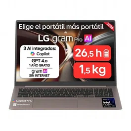 LG Gram Pro IPS Táctil 17 Intel X9 32GB 512GB Bronze