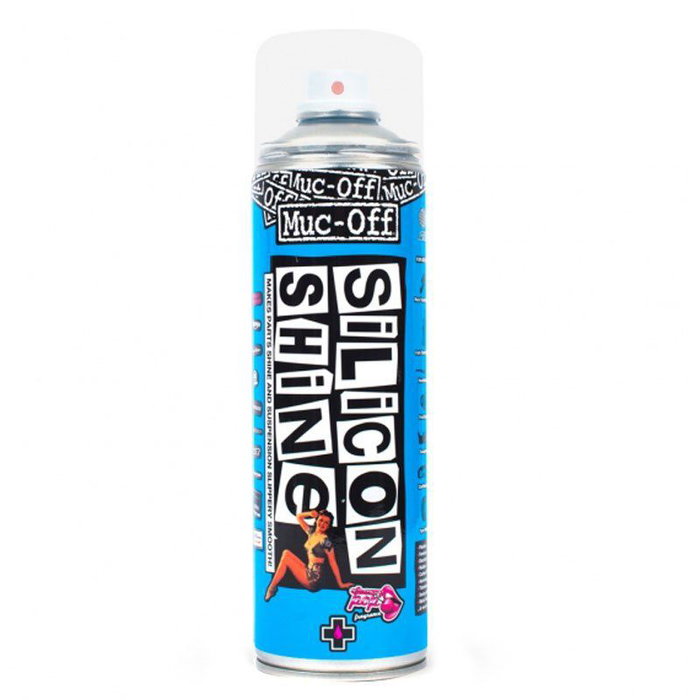 Muc-Off Silicon Shine Spray Protector y Lubricante Silicona para Bicicletas 422g Reduce Fricción y Suciedad Taller Mantenimiento Muc-Off Silicon Shine Spray Protector y Lubricante Silicona para Bicicletas 422g Reduce Fricción y Suciedad Taller Mantenimiento