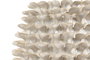 DKD Home Decor Jarrón de Gres con Diseño de Pinchos Blanco