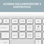 Logitech MK950 Combo Teclado + Ratón Inalámbrico, Signature Slim K950 y M750, Blanco, Easy-Switch para 3 Dispositivos, Bluetooth/Logi Bolt, Reciclado