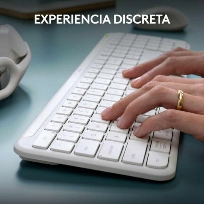 Logitech Signature Slim Combo MK950 Blanco (QWERTY Español) Logitech Signature Slim Combo MK950 Blanco (QWERTY Español)