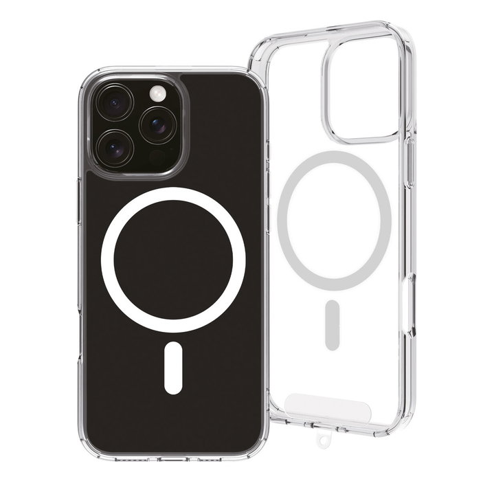 Muvit Funda Recycletek MagSafe para Apple iPhone 16 Pro Transparente