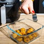 Pyrex® Fuente Rectangular de Vidrio con Tapa y Asa Extraíble 2L