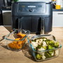 Pyrex® Fuente Rectangular de Vidrio con Tapa y Asa Extraíble 2L