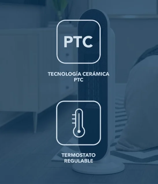 Daewoo Calefactor Cerámico de Torre DW9512 2000W