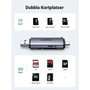 Ugreen 50706 Lector de Tarjetas 2 en 1 USB Tipo C y USB 3.0 Plata
