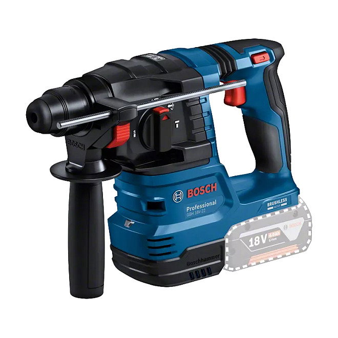 Bosch GBH 18V-22 Martillo Perforador Inalámbrico con 2 Baterías de 4,0 Ah