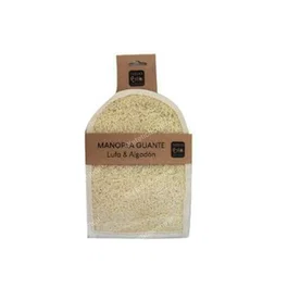 NATURASPA Manopla Lufa Guante Grande para Masaje Anticelulítico, Circulatorio y Exfoliante de Piel