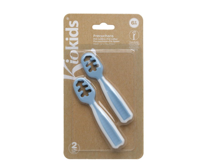 KioKids Set 2 Precucharas Azul para Bebés +6 meses