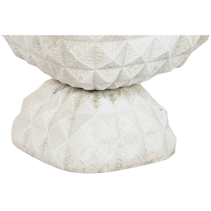 DKD Home Decor Macetero de Fibra Arcilla Desgastado Crudo 32x32x40