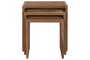 DKD Home Decor Set de 3 Mesitas Auxiliares de Teca Natural