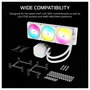 Corsair Nautilus 240 RS ARGB - Kit de Refrigeración Líquida AIO 240mm RGB Negro con Ventiladores PWM de 2100 RPM, Compatible con LGA 1700, AM4, AM5