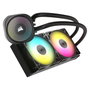 Corsair Nautilus 240 RS ARGB - Kit de Refrigeración Líquida AIO 240mm RGB Negro con Ventiladores PWM de 2100 RPM, Compatible con LGA 1700, AM4, AM5