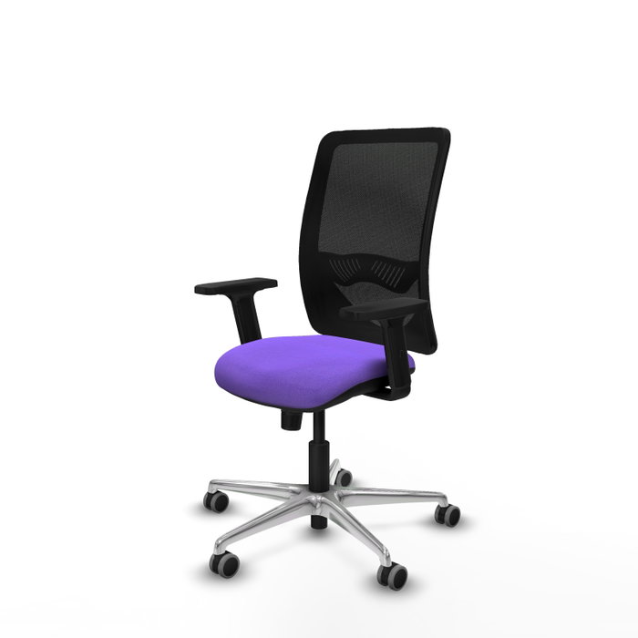 PIQUERAS Y CRESPO Silla de oficina Zulema con mecanismo Sincro, Lila y Negro PIQUERAS Y CRESPO Silla de oficina Zulema con mecanismo Sincro, Lila y Negro