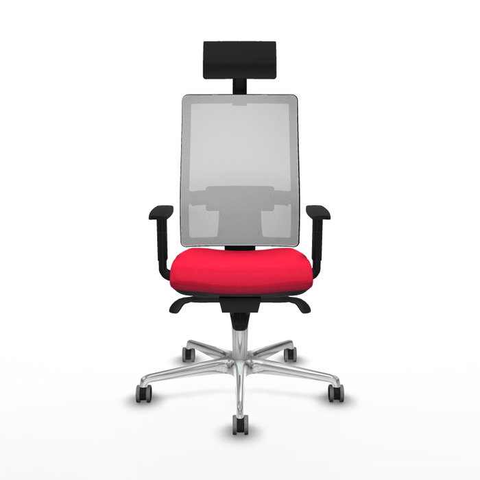 PIQUERAS Y CRESPO Silla de oficina Horna con mecanismo Sincro, Rojo y Blanco PIQUERAS Y CRESPO Silla de oficina Horna con mecanismo Sincro, Rojo y Blanco