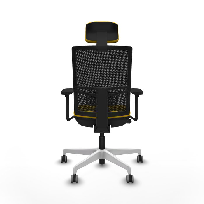 PIQUERAS Y CRESPO Silla de oficina Yunquera con mecanismo Sincro/Traslack, Amarillo y Negro PIQUERAS Y CRESPO Silla de oficina Yunquera con mecanismo Sincro/Traslack, Amarillo y Negro