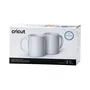 Cricut Juego de 2 Tazas de Cerámica Blanco 340 ml (2007821) - Apto Microondas y Lavavajillas