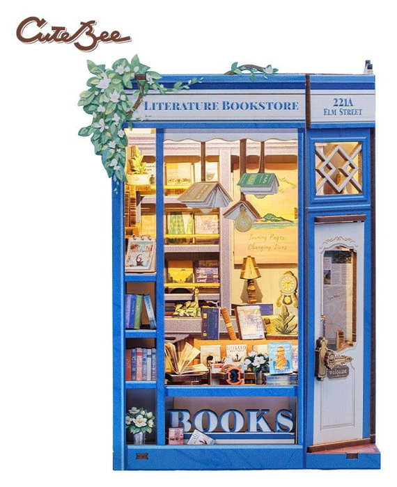 Maqueta Book Nook Literature Bookstore 17 x 12 cm Maqueta Book Nook Literature Bookstore 17 x 12 cm