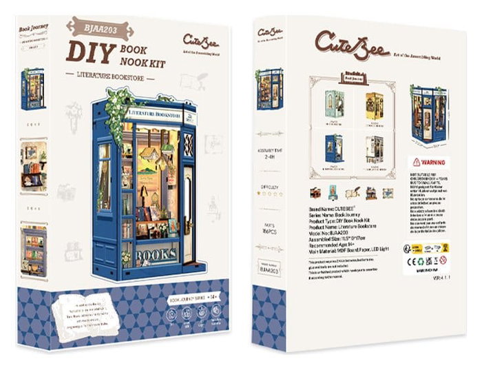 Maqueta Book Nook Literature Bookstore 17 x 12 cm Maqueta Book Nook Literature Bookstore 17 x 12 cm