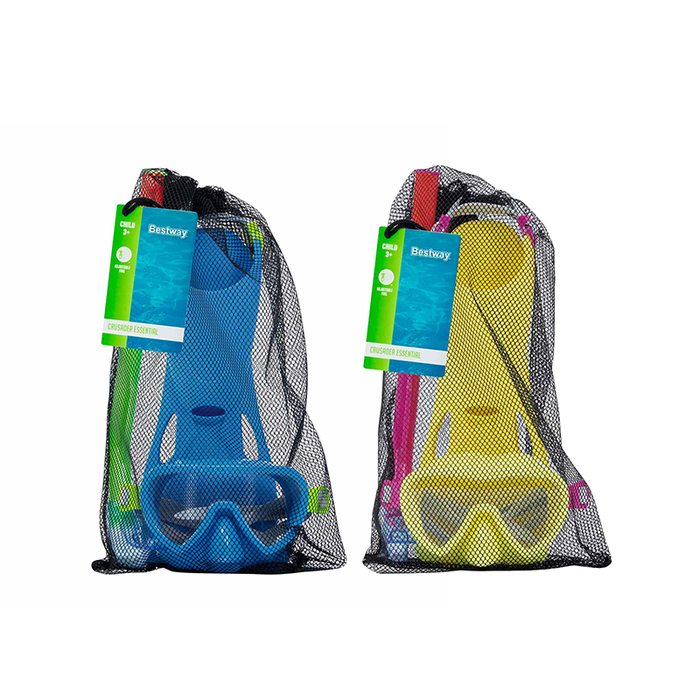 Bestway Set Snorkel Infantil Correa Anatomica Color Surtido 24-27 +3 Años Playa y Piscina 25039