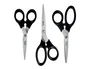 Leitz Tijeras de Acero Inoxidable Set 3 Unidades 165/185/200 mm - Negro - Hogar y Oficina
