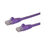 StarTech Cable de Red Cat6 de 3m Púrpura con Conectores RJ45 Snagless