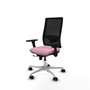 PIQUERAS Y CRESPO Silla de oficina Horna Rosa con mecanismo Sincro/Traslack
