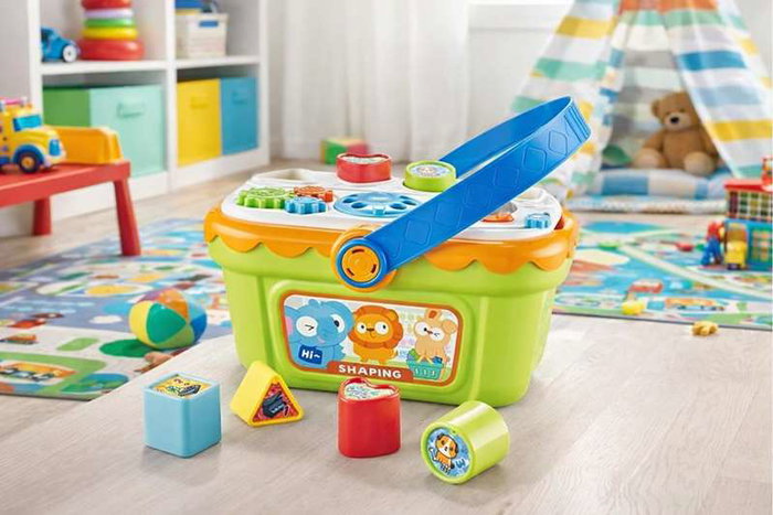 Jugatoys - misprimerosjuguetes Cesta actividades infantiles 25x18x14cm