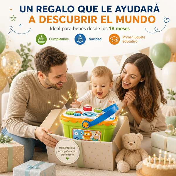 Jugatoys - misprimerosjuguetes Cesta actividades infantiles 25x18x14cm
