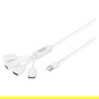 Digitus Hub USB 4 Puertos 2.0 -> 4xA2.0 Cable Integrado Blanco