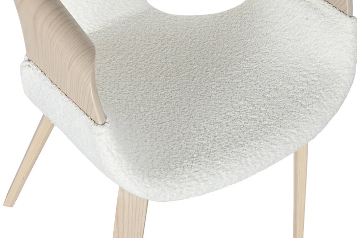 DKD Home Decor Silla Scandi Blanco 67.5 x 82 x 52.5 cm