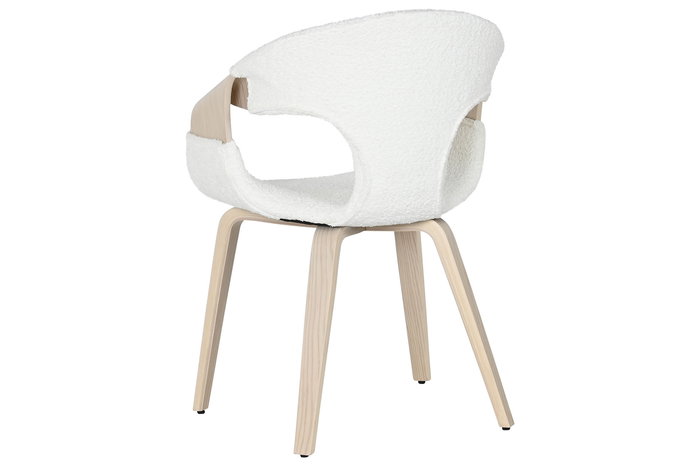 DKD Home Decor Silla Scandi Blanco 67.5 x 82 x 52.5 cm