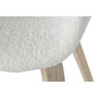 DKD Home Decor Silla de Madera y Poliéster Blanca