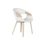 DKD Home Decor Silla de Madera y Poliéster Blanca
