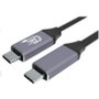 GEMBIRD Cable USB4 Gen 3x2 USB-C a USB-C 1,5 m Negro, Plata