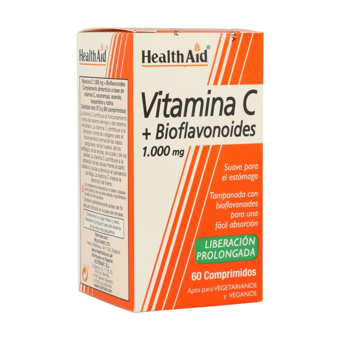 Health Aid Vitamina C 1000mg con Bioflavonoides 60 comprimidos