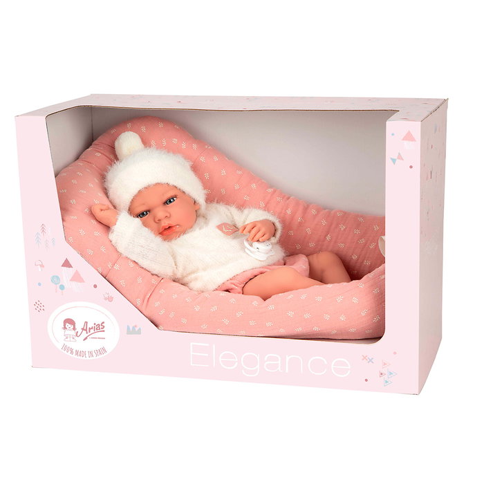 Muñecas Arias Muñeca Elegance Andie Rosa con Cojín 40 cm