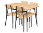 Giftdecor Set Mesa 4 Sillas Madera - 110 x 75 x 70 cm