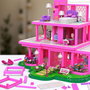 Mattel Mega Construx Barbie Dreamhouse Mansión Película Construcción Casa Muñecas Coleccionistas 1795 Piezas con Figura Barbie Ken