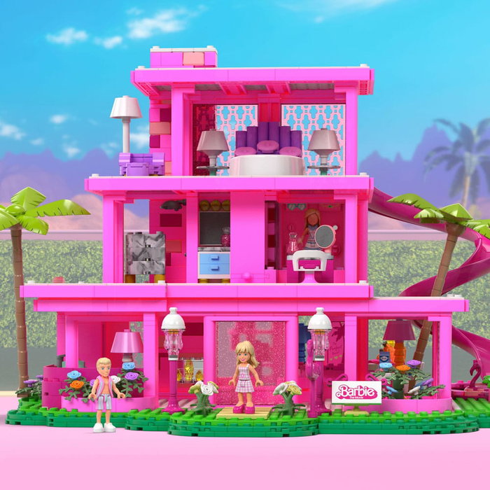 Mattel Mega Construx Barbie Dreamhouse Mansión Película Construcción Casa Muñecas Coleccionistas 1795 Piezas con Figura Barbie Ken Mattel Mega Construx Barbie Dreamhouse Mansión Película Construcción Casa Muñecas Coleccionistas 1795 Piezas con Figura Barbie Ken