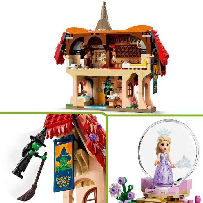 Lego Wicked 75690 Glinda y Elphaba en Munchkinland - Set de Construcción para Niños de 9 Años