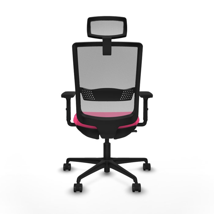 PIQUERAS Y CRESPO Silla de oficina Haches Rosa y Gris PIQUERAS Y CRESPO Silla de oficina Haches Rosa y Gris