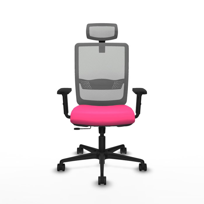 PIQUERAS Y CRESPO Silla de oficina Haches Rosa y Gris PIQUERAS Y CRESPO Silla de oficina Haches Rosa y Gris