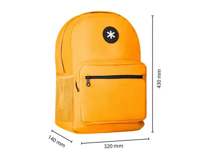 Antartik Mochila Mostaza con Bolsillo para Portátil 15,6' y Compartimentos, 320x140x430 mm Antartik Mochila Mostaza con Bolsillo para Portátil 15,6' y Compartimentos, 320x140x430 mm