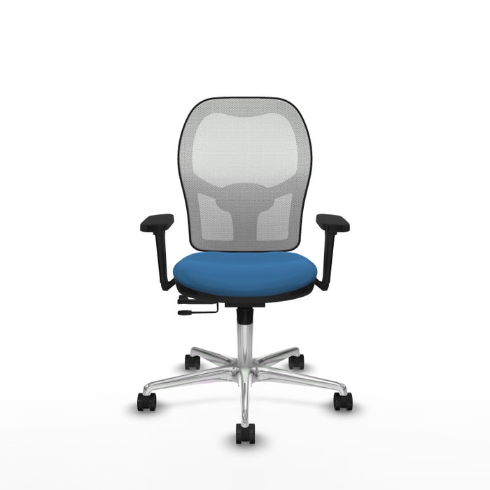 PIQUERAS Y CRESPO Silla de oficina Jorquera con mecanismo Sincro/Traslack, Azul claro y Blanco PIQUERAS Y CRESPO Silla de oficina Jorquera con mecanismo Sincro/Traslack, Azul claro y Blanco