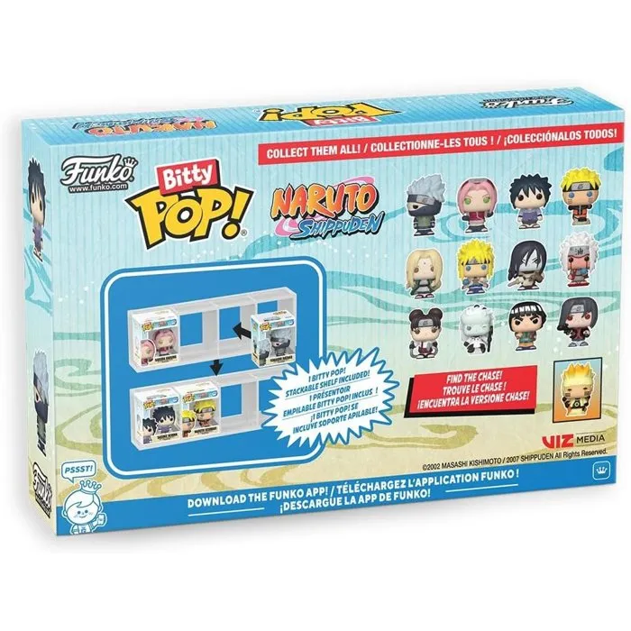Funko Naruto Shippuden Pack de 4 Figuras Bitty POP! Vinyl Team 7
