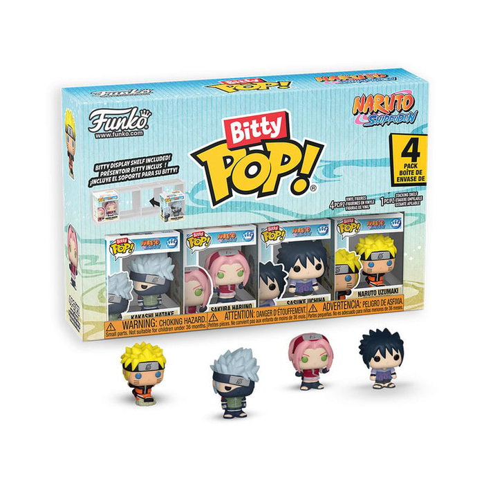 Funko Naruto Shippuden Pack de 4 Figuras Bitty POP! Vinyl Team 7