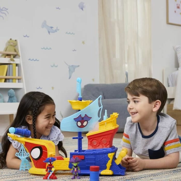 Hasbro Barco Pirata Spidey Water Webs con Burbujas y Telarañas Hasbro Barco Pirata Spidey Water Webs con Burbujas y Telarañas