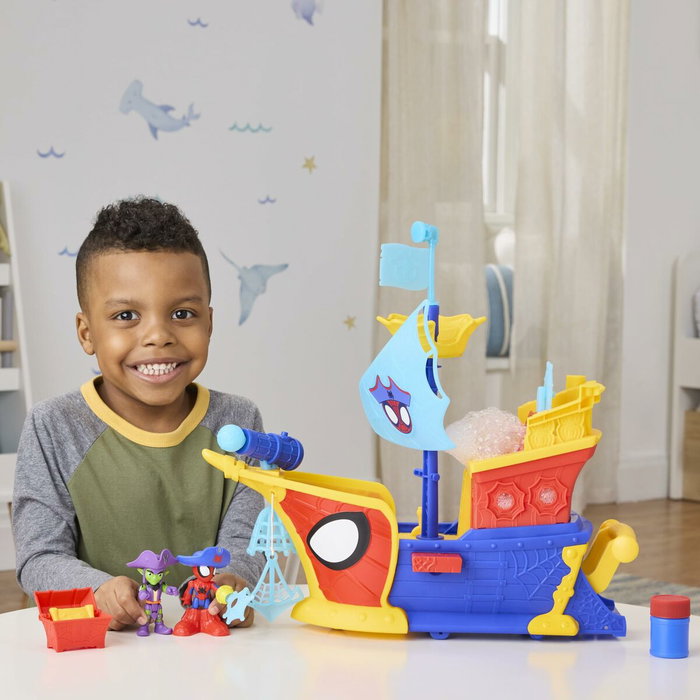 Hasbro Barco Pirata Spidey Water Webs con Burbujas y Telarañas Hasbro Barco Pirata Spidey Water Webs con Burbujas y Telarañas
